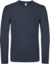 Tričko s dlhým rukávom - #E150 LSL - B&C, farba - navy, veľkosť - XXL