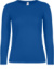 Dámske tričko s dlhým rukávom - #E150 LSL - B&C, farba - royal blue, veľkosť - L