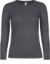 Dámske tričko s dlhým rukávom - #E150 LSL - B&C, farba - dark grey, veľkosť - S
