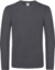 Tričko s dlhým rukávom z ťažkej bavlny - #E190 LSL - B&C, farba - dark grey, veľkosť - S