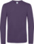 Tričko s dlhým rukávom z ťažkej bavlny - #E190 LSL - B&C, farba - urban purple, veľkosť - M