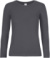 Dámske tričko z ťažkej bavlny s dlhým rukávom - #E190 LSL - B&C, farba - dark grey, veľkosť - XL