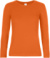 Dámske tričko z ťažkej bavlny s dlhým rukávom - #E190 LSL - B&C, farba - urban orange, veľkosť - L