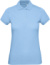 Dámske polotričko z biobavlny piqué – Inspire Polo - B&C, farba - sky blue, veľkosť - L