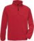 Flísová mikina s 1/4 zipsom – Highlander + - B&C, farba - red, veľkosť - L