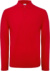 Pánske polokošeľové tričko s dlhým rukávom a pique štruktúrou - ID.001 LSL - B&C, farba - red, veľkosť - S