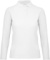 Dámske polo tričko s dlhým rukávom a piké textúrou - ID.001 LSL - B&C, farba - white, veľkosť - 3XL