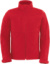Pánska 3-vrstvová softshellová bunda s kapucňou - Hooded Softshell - B&C, farba - red, veľkosť - L