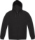 Unisex mikina s kapucňou – ID.334 Zip Hood - B&C, farba - čierna, veľkosť - XS