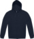 Unisex mikina s kapucňou – ID.334 Zip Hood - B&C, farba - navy, veľkosť - L