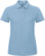 Dámske piké polo tričko - ID.001 - B&C, farba - light blue, veľkosť - XS
