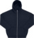 Ťažká oversize mikina s kapucňou – Influence Zip Hood - B&C, farba - navy, veľkosť - 3XL