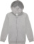 Detská mikina s kapucňou – ID.334 Zip Hood - B&C, farba - sport grey, veľkosť - 7-8