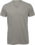 Pánske tričko s V-výstrihom - Inspire V T - B&C, farba - light grey, veľkosť - M