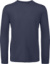 Pánske tričko s dlhým rukávom - Inspire LSL T - B&C, farba - navy blue, veľkosť - L