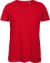 Dámske tričko Medium Fit z biobavlny - Inspire T - B&C, farba - red, veľkosť - XS