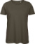 Dámske tričko Medium Fit z biobavlny - Inspire T - B&C, farba - khaki, veľkosť - S