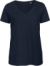 Dámske tričko s výstrihom do V – Inspire V T - B&C, farba - navy, veľkosť - XS