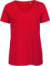 Dámske tričko s výstrihom do V – Inspire V T - B&C, farba - red, veľkosť - XL