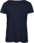 Dámske tričko Triblend - B&C, farba - navy, veľkosť - L
