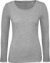 Dámske tričko s dlhým rukávom - Inspire LSL T - B&C, farba - sport grey, veľkosť - XS
