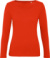 Dámske tričko s dlhým rukávom - Inspire LSL T - B&C, farba - fire red, veľkosť - L