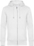 Pánska mikina s kapucňou – KING Zipped Hood - B&C, farba - white, veľkosť - S