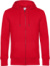 Pánska mikina s kapucňou – KING Zipped Hood - B&C, farba - red, veľkosť - 4XL