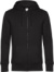 Pánska mikina s kapucňou – KING Zipped Hood - B&C, farba - black pure, veľkosť - 4XL