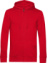 Pánska mikina s kapucňou – Inspire Zipped Hood - B&C, farba - red, veľkosť - XL