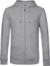 Pánska mikina s kapucňou – Inspire Zipped Hood - B&C, farba - heather grey, veľkosť - L