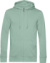 Pánska mikina s kapucňou – Inspire Zipped Hood - B&C, farba - sage, veľkosť - XS