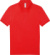 Piké polokošeľa - My Polo 180 - B&C, farba - red, veľkosť - S