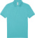 Piké polokošeľa - My Polo 180 - B&C, farba - meta turquoise, veľkosť - XL