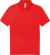 Pique polokošeľa z ťažkej bavlny – My Polo 210 - B&C, farba - red, veľkosť - XL