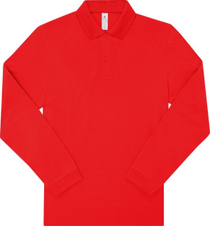 Pánska polokošeľa s dlhým rukávom z hrubej bavlny - My Polo 210 LSL
