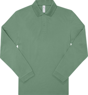 Pánska polokošeľa s dlhým rukávom z hrubej bavlny - My Polo 210 LSL