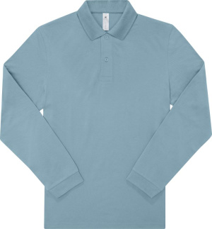 Pánska polokošeľa s dlhým rukávom z hrubej bavlny - My Polo 210 LSL