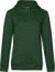 Dámska mikina s kapucňou – QUEEN Hooded - B&C, farba - bottle green, veľkosť - S