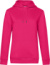 Dámska mikina s kapucňou – QUEEN Hooded - B&C, farba - magenta pink, veľkosť - M