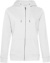 Dámska mikina s kapucňou – QUEEN Zipped Hood - B&C, farba - white, veľkosť - 3XL