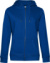 Dámska mikina s kapucňou – QUEEN Zipped Hood - B&C, farba - royal, veľkosť - XS