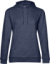 Dámska mikina s kapucňou - #Hoodie - B&C, farba - heather navy, veľkosť - XXL