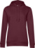 Dámska mikina s kapucňou - Inspire Hooded - B&C, farba - burgundy, veľkosť - S