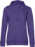 Dámska mikina s kapucňou - Inspire Hooded - B&C, farba - radiant purple, veľkosť - S
