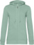 Dámska mikina s kapucňou – Inspire Zipped Hood - B&C, farba - sage, veľkosť - XXL