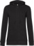 Dámska mikina s kapucňou – Inspire Zipped Hood - B&C, farba - black pure, veľkosť - S