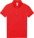 Dámske polo tričko piqué – My Polo 180 - B&C, farba - red, veľkosť - L