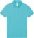 Dámske polo tričko piqué – My Polo 180 - B&C, farba - meta turquoise, veľkosť - XS