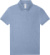 Dámska piké polokošeľa z ťažkej bavlny – My Polo 210 - B&C, farba - heather blue, veľkosť - XXL